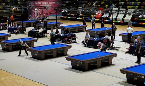 Türkiye 3 Bant Bilardo Şampiyonası Samsun'da Başladı