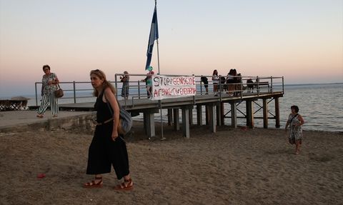 Yunanistan'da Filistin İçin Gösteriler Düzenlendi