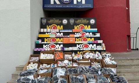 Adana'da İlaç Kaçakçılığı Operasyonu: 31 Bin 98 İlaç Ele Geçirildi