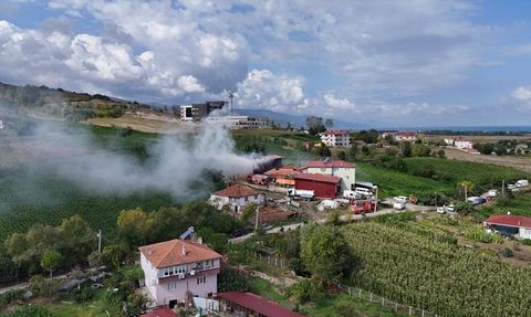 Alaçam'da Samanlık Yangını Kontrol Altına Alındı