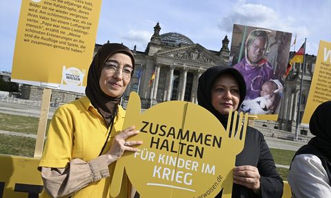 Almanya'da Savaş Bölgelerindeki Çocuklar İçin Farkındalık Etkinliği