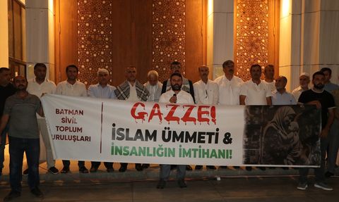 Batman'da İsrail Saldırılarına Protesto