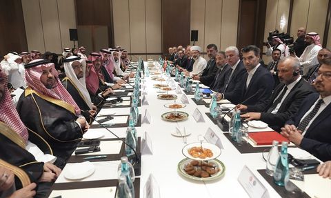 Diyanet İşleri Başkanı Erbaş ve Suudi Bakan Rabia'nın Ortak Basın Toplantısı