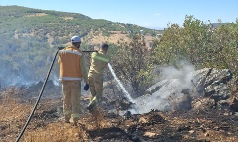 Diyarbakır'da 3 Noktada Yangın Kontrol Altına Alındı