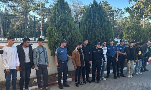 Edirne'de 15 Düzensiz Göçmen Yakalandı