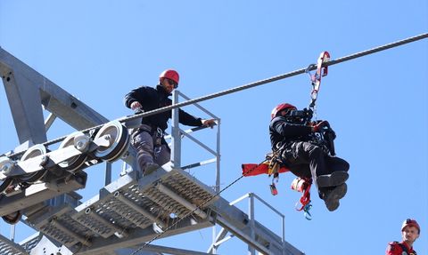 Erciyes Kayak Merkezi'nde Kurtarma Tatbikatları Başladı
