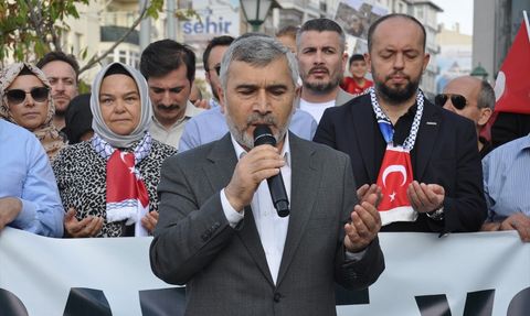 Eskişehir'de Filistin ve Küresel Sumud Filosu Destek Yürüyüşü