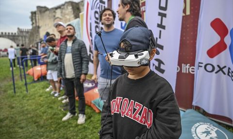 FAI Drone Yarışları Türkiye Etabı Yedikule Hisarı'nda Başladı