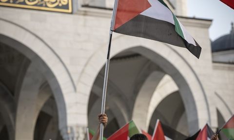 Filistin ve Küresel Sumud Filosu'na Destek İçin Ankara'da Basın Açıklaması