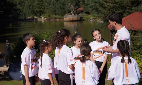 Gümüşhane Limni Gölü'nde Cimnastik Şöleni