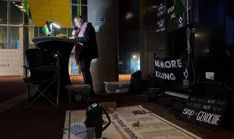 Hollanda'da Gazze için Sürekli Eylem: 50 Gün Boyunca Hayatını Kaybedenler Anıldı