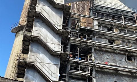 Kangal Termik Santrali'ndeki Yangın Kontrol Altına Alındı