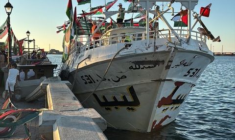 Libya'dan 'Ömer Muhtar' Gemisi Küresel Sumud Filosu'na Katılıyor