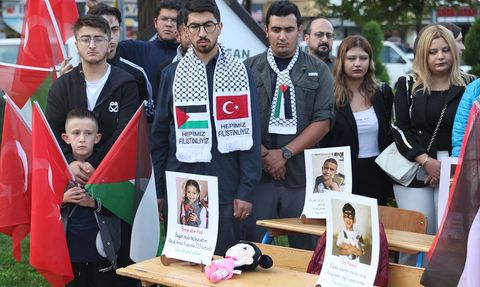 Nevşehir'de Gençlerden Gazze'deki Çocuklara Destek