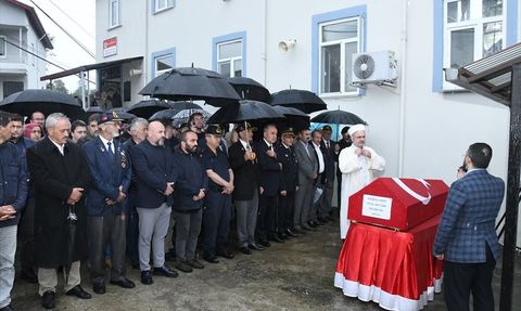 Ordu'da Kıbrıs Gazisi Ünal Aktürk Son Yolculuğuna Uğurlandı