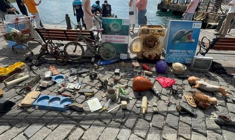 Ortaköy'de Su Altı Temizliği Gerçekleştirildi