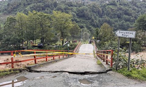 Rize'de Sağanak Yağış Sonrası Heyelan ve Sel Olayları