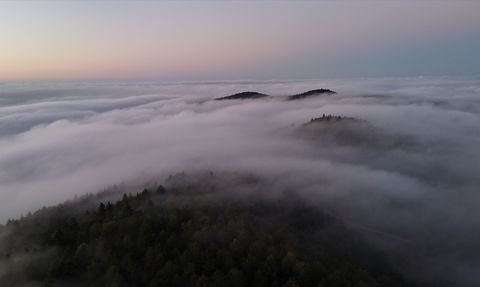Samsun'da Görkemli Sis Denizi