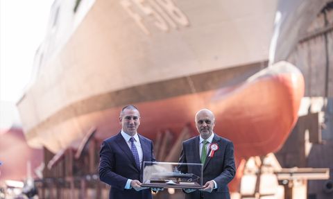 TCG İçel Fırkateyninin Denize İndirme Töreni