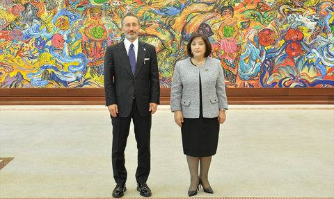 TİHEK Başkanı Altun, Azerbaycan Milli Meclisi Başkanı Gafarova ile Görüştü