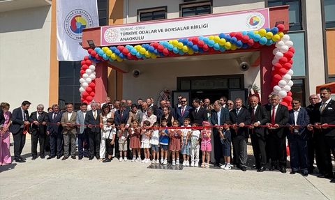 TOBB Başkanı Rifat Hisarcıklıoğlu Tekirdağ'da Anaokulu Açılışına Katıldı