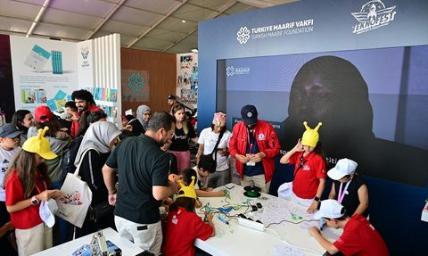 Türkiye Maarif Vakfı Öğrencileri TEKNOFEST'te Projeleriyle Yer Aldı