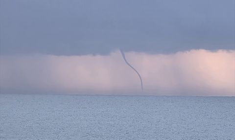 Alanya'da Denizde Hortum Olmuştu