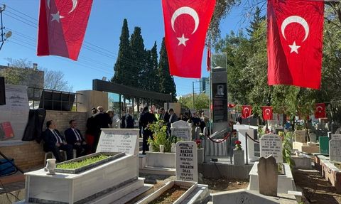 Antalya'da Yüzbaşı Mustafa Ertuğrul Aker Anıt Mezarı Açıldı