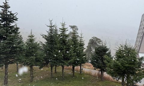 Bolu'nun Zirvelerine Kar Yağdı