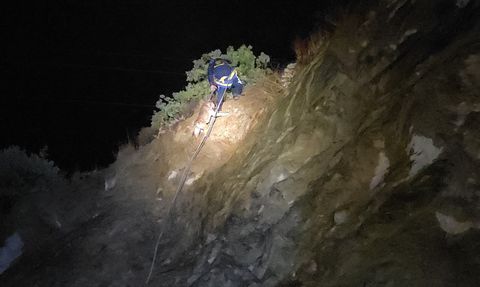 Bursa'da Mahsur Kalan Köpek Kurtarıldı