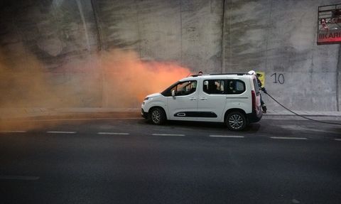 Çanakkale Troya Tüneli'nde Trafik Kazası Tatbikatı Gerçekleştirildi