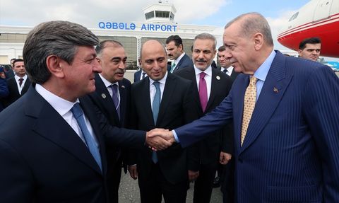 Cumhurbaşkanı Erdoğan Azerbaycan'da