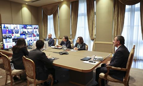 Cumhurbaşkanı Yardımcısı Yılmaz, Ukrayna Liderler Zirvesi'nde