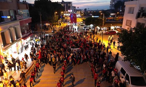 Cumhuriyet'in 102. Yıl Dönümünde Coşkulu Yürüyüş