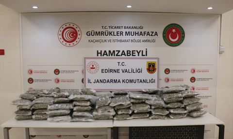 Edirne'de Uyuşturucu Operasyonu: 105 Kilogram Ele Geçirildi