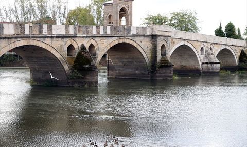 Edirne'de Yağışlar Nehir Debilerini Yükseltti