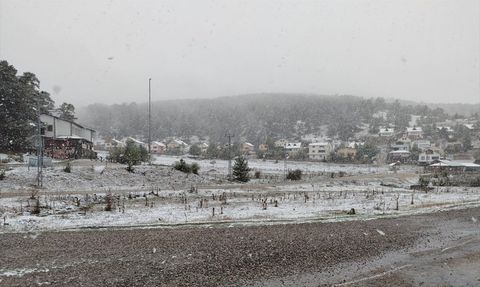 Eğriçimen Yaylası'ndaki Kar Manzarası