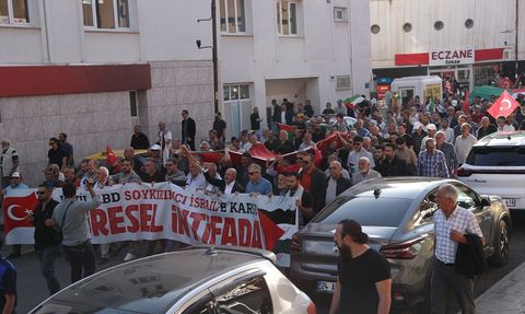 Erzincan ve Iğdır'da Gazze İçin Yürüyüş Gerçekleştirildi