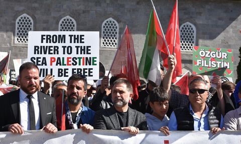 Erzurum'da Gazze İçin Yürüyüş Düzenlendi