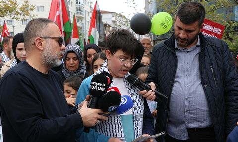 Eskişehir'de Filistin'e Destek Yürüyüşü