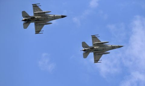 Fethiye'de F-16'ların Geçiş Provası Gerçekleşti