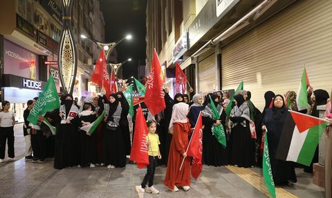 Hatay'da Küresel Sumud Filosu'na Destek Etkinliği