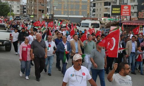 Hatay'da Küresel Sumud Filosu'na Saldırıya Tepki Gösterildi