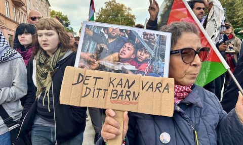 İsveç'te Gazze İçin Protesto Gösterisi Düzenlendi
