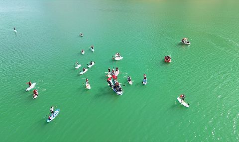 Siirt'te Küresel Sumud Filosu'na Destek Gösterisi