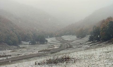 Tokat'ta Mevsimin İlk Kar Yağışı