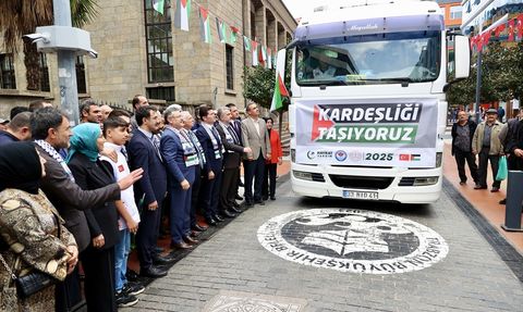 Trabzon'dan Gazze'ye 250 Ton Insani Yardım Gönderildi