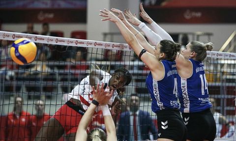 Vodafone Sultanlar Ligi: Nilüfer Belediyespor Eker, Aras Spor'u Zorluyor