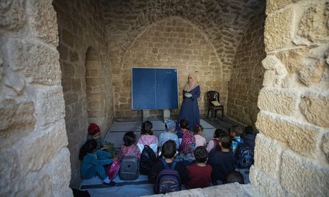 Gazze'deki Tarihi Kemaliyye Okulu Öğrencilere Kapılarını Açtı