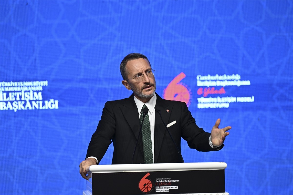 Cumhurbaşkanlığı İletişim Başkanı Fahrettin Altun, Ankara'da düzenlenen "Cumhurbaşkanlığı İletişim...